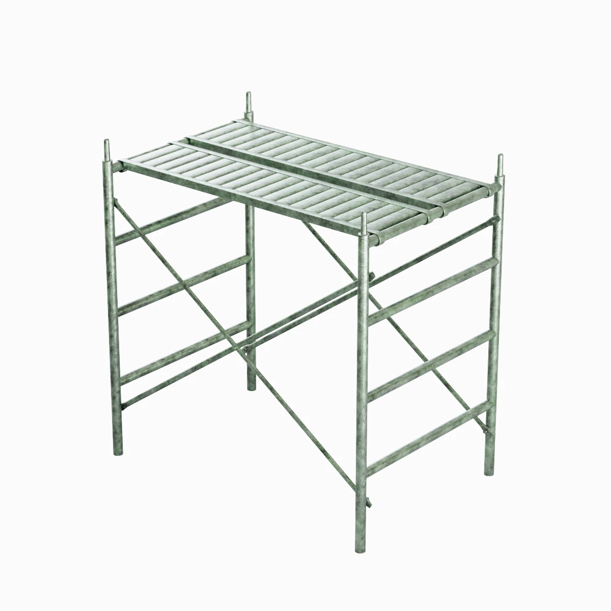 Metal Scaffolding Construction 04 3D Model .c4d .max .obj .3ds .fbx .stl .blend 