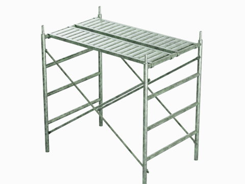 Metal Scaffolding Construction 04 Modelo 3D
