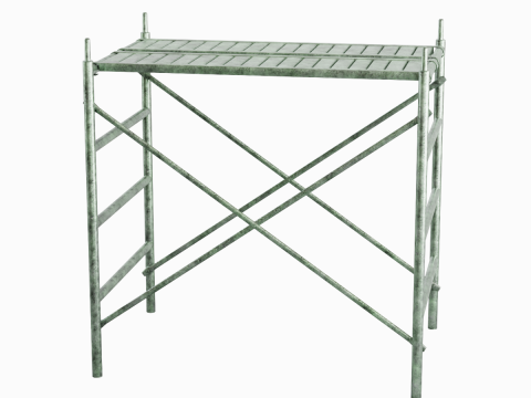 Metal Scaffolding Construction 04 Modelo 3D