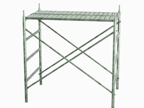 Metal Scaffolding Construction 04 3D Model