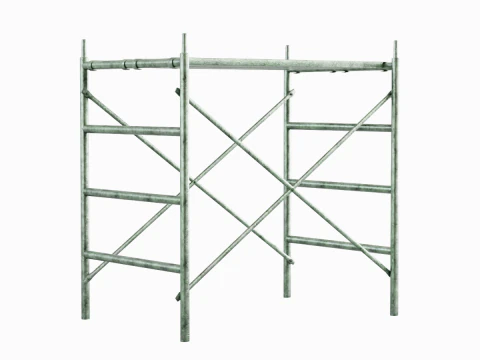 Metal Scaffolding Construction 04 3D Model