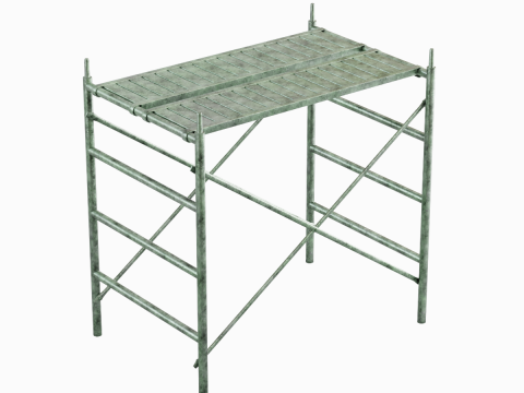 Metal Scaffolding Construction 04 Modelo 3D