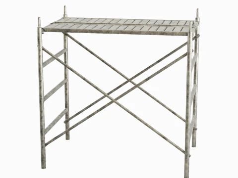 Metal Scaffolding Construction 05 3D Model