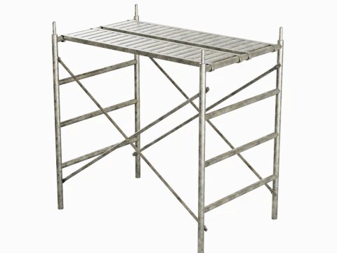 Metal Scaffolding Construction 05 3D Model