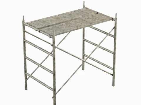 Metal Scaffolding Construction 05 3D Model
