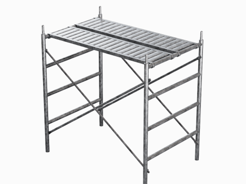 Metal Scaffolding Construction 06 Modelo 3D