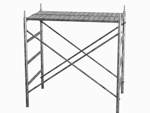 Metal Scaffolding Construction 06 3D 模型