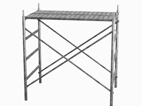 Metal Scaffolding Construction 06 3D Model