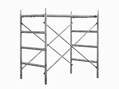Metal Scaffolding Construction 06 3D 模型