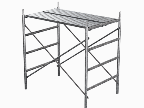 Metal Scaffolding Construction 06 3D 模型