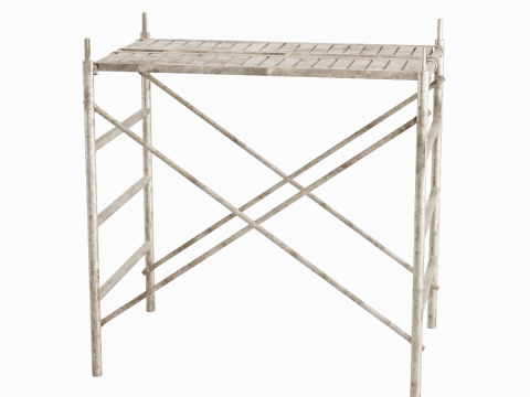 Metal Scaffolding Construction 07 Modelo 3D