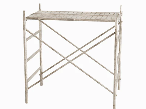 Metal Scaffolding Construction 07 3D Model