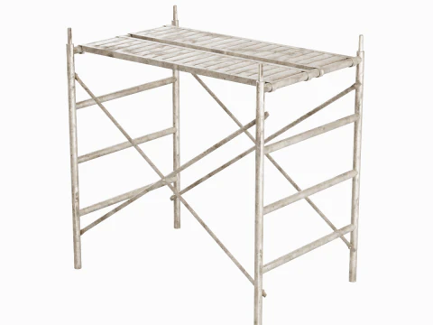 Metal Scaffolding Construction 07 3D Model