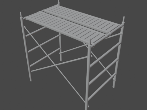 Metal Scaffolding Construction 07 Modelo 3D