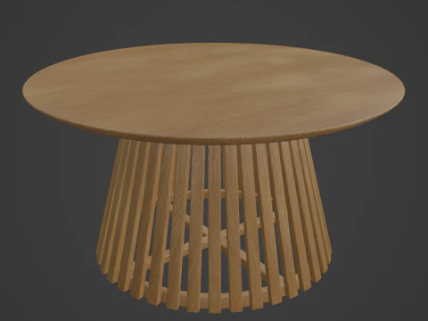 루나 커피 테이블 01 3D 모델