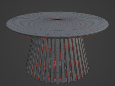 Luna Coffee Table 02 3D Model