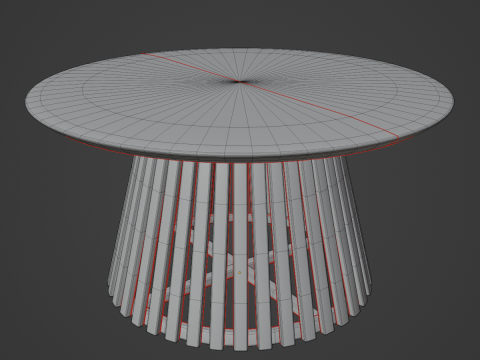 Luna Coffee Table 04 3D Model