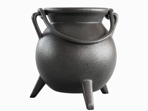 Medieval Cauldron 01 3D Model