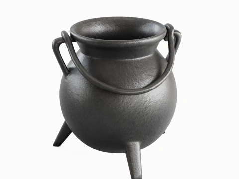 Medieval Cauldron 01 3D Model