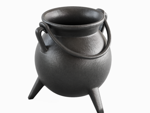 Medieval Cauldron 01 3D Model
