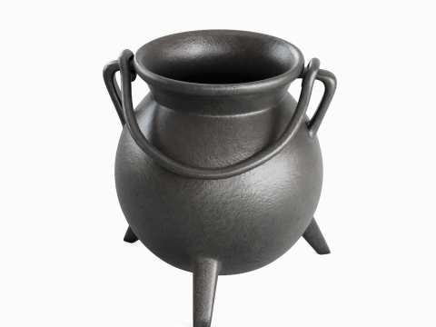 Medieval Cauldron 01 3D Model