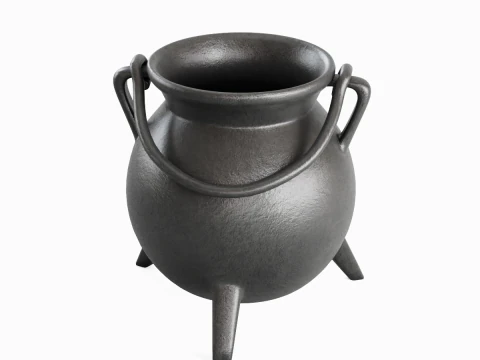 Medieval Cauldron 01 3D Model