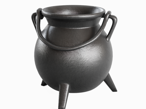 Medieval Cauldron 02 3D 모델