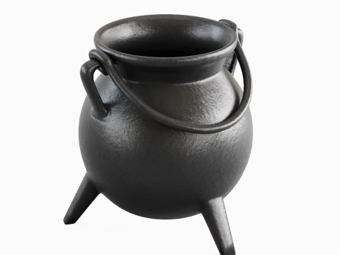 Caldeir&atilde;o Medieval 02 Modelo 3D