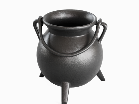 Medieval Cauldron 02 3D Model