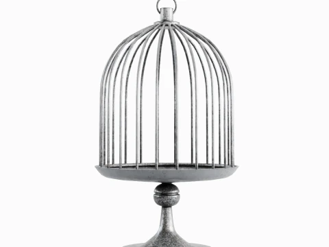 Metal Birdcage 01 3D Model