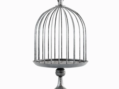 Metal Birdcage 01 3D Model