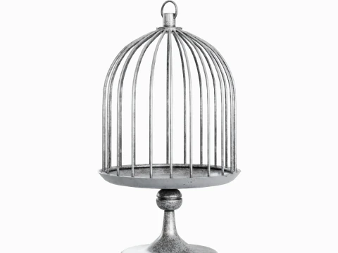 Metal Birdcage 01 3D Model