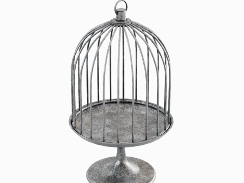 Metal Birdcage 01 3D Model