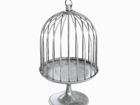 Metal Birdcage 01 3D Model
