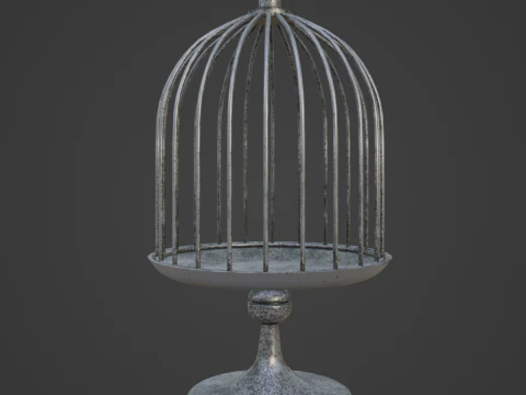 Metal Birdcage 01 3D Model