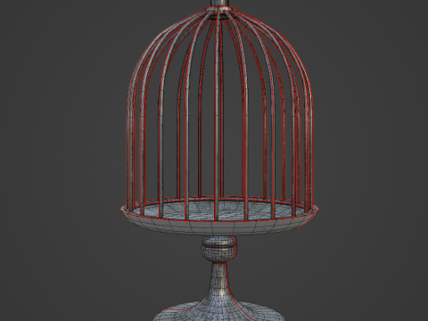 Metal Birdcage 01 3Dモデル