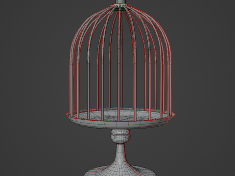 Metal Birdcage 01 3Dモデル