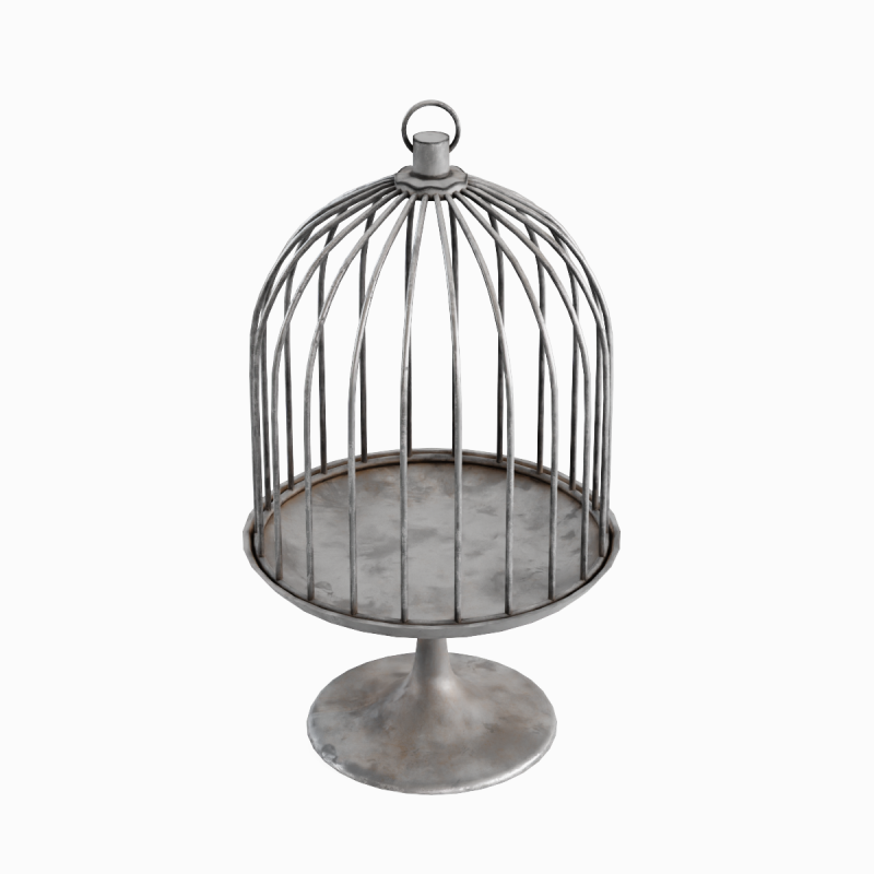 Metal Birdcage 02 Modèle 3D .c4d .max .obj .3ds .fbx .stl .blend
