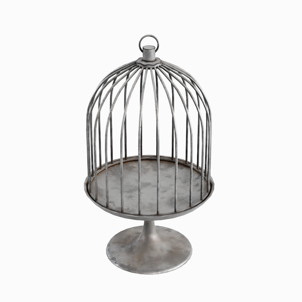 Metal Birdcage 02 3D Model .c4d .max .obj .3ds .fbx .stl .blend 