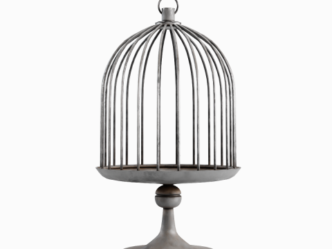 Metal Birdcage 02 Modèle 3D
