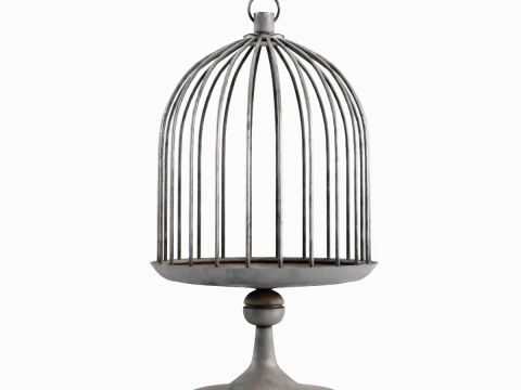 Metal Birdcage 02 3D Model