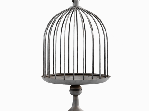 Metal Birdcage 02 Modèle 3D