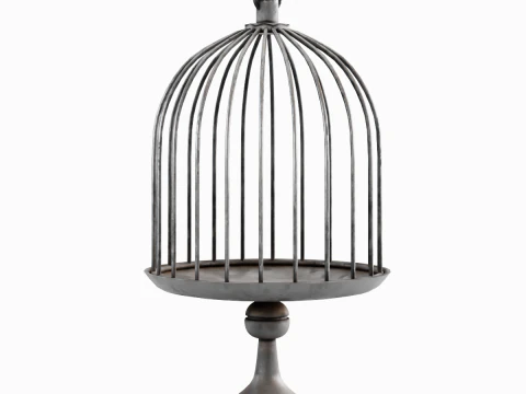 Metal Birdcage 02 3D Model
