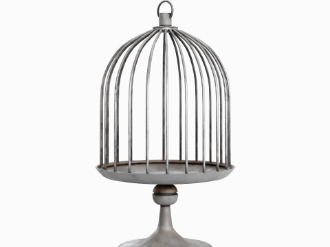 Metal Birdcage 02 Modèle 3D