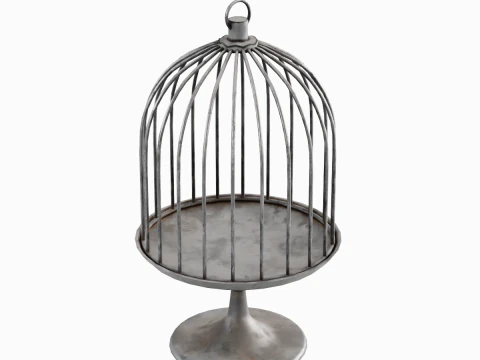 Metal Birdcage 02 3D Model