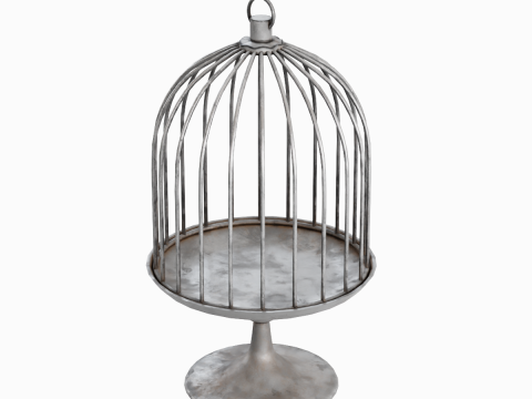 Metal Birdcage 02 Modèle 3D
