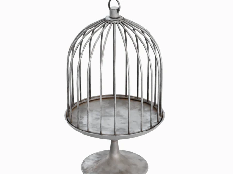 Metal Birdcage 02 3D Model
