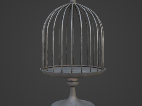 Metal Birdcage 02 Modèle 3D