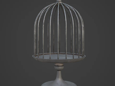 Metal Birdcage 02 3D Model