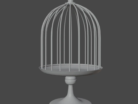 Metal Birdcage 02 3D Model